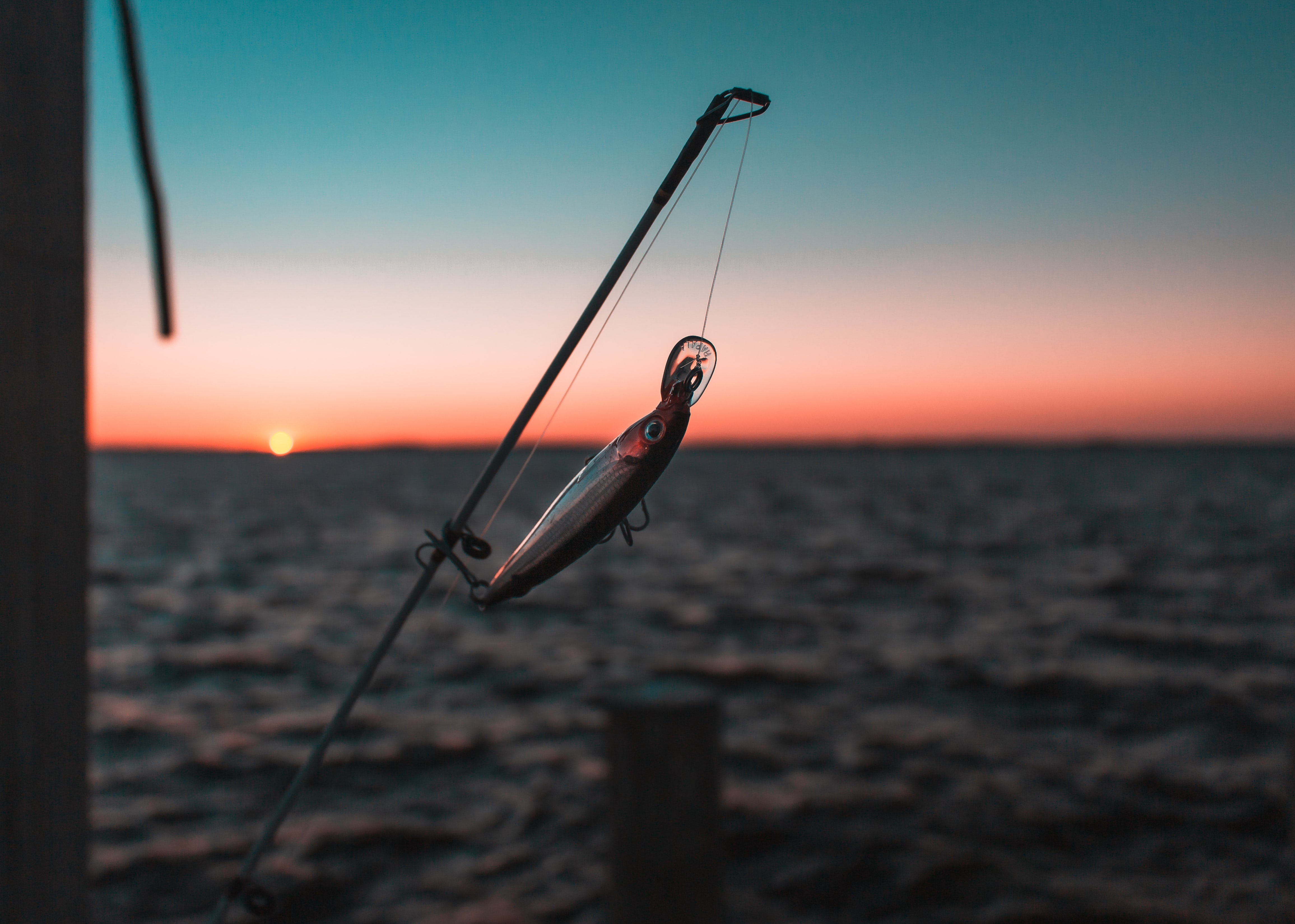 fishing lure during the sunset from missing at sea 