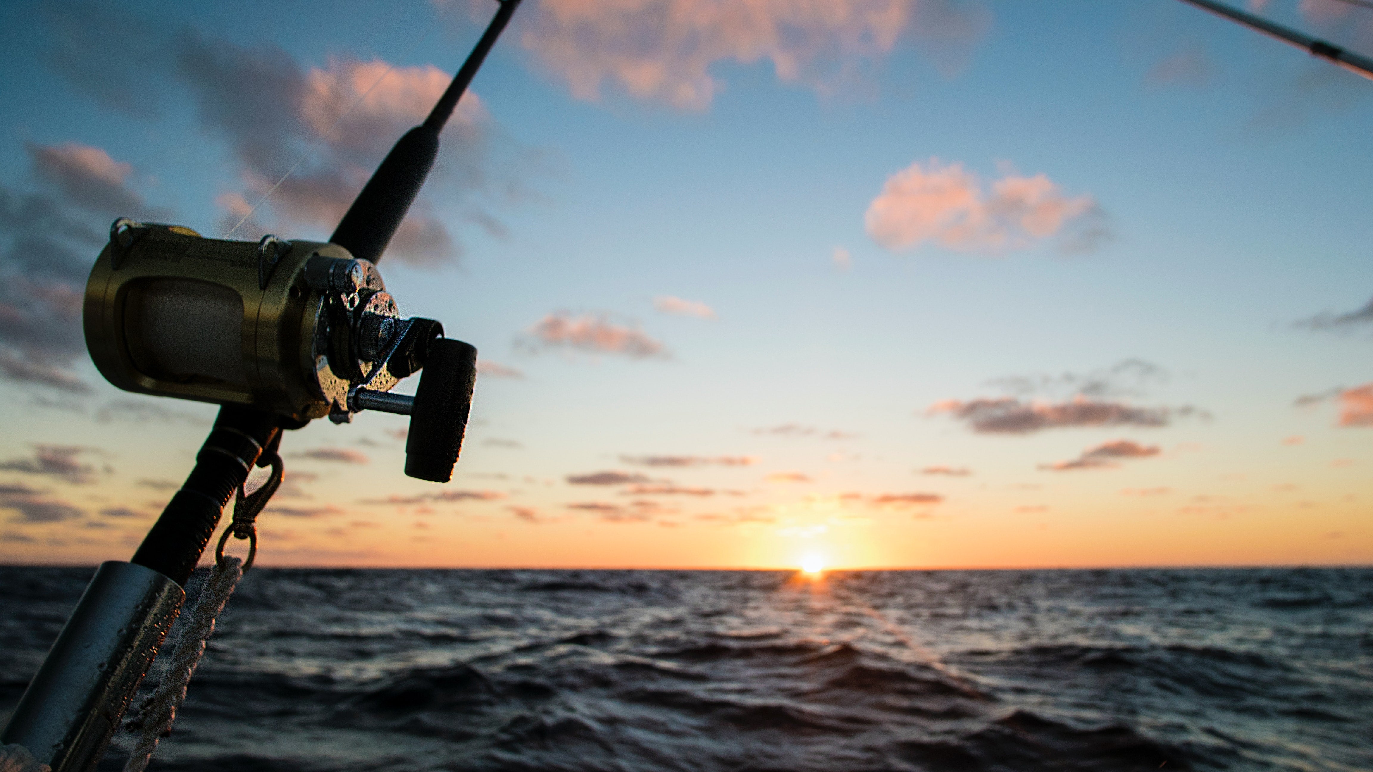 fishing rod in the sunset from missing at sea