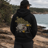BARRA ZIP HOOD / BLACK
