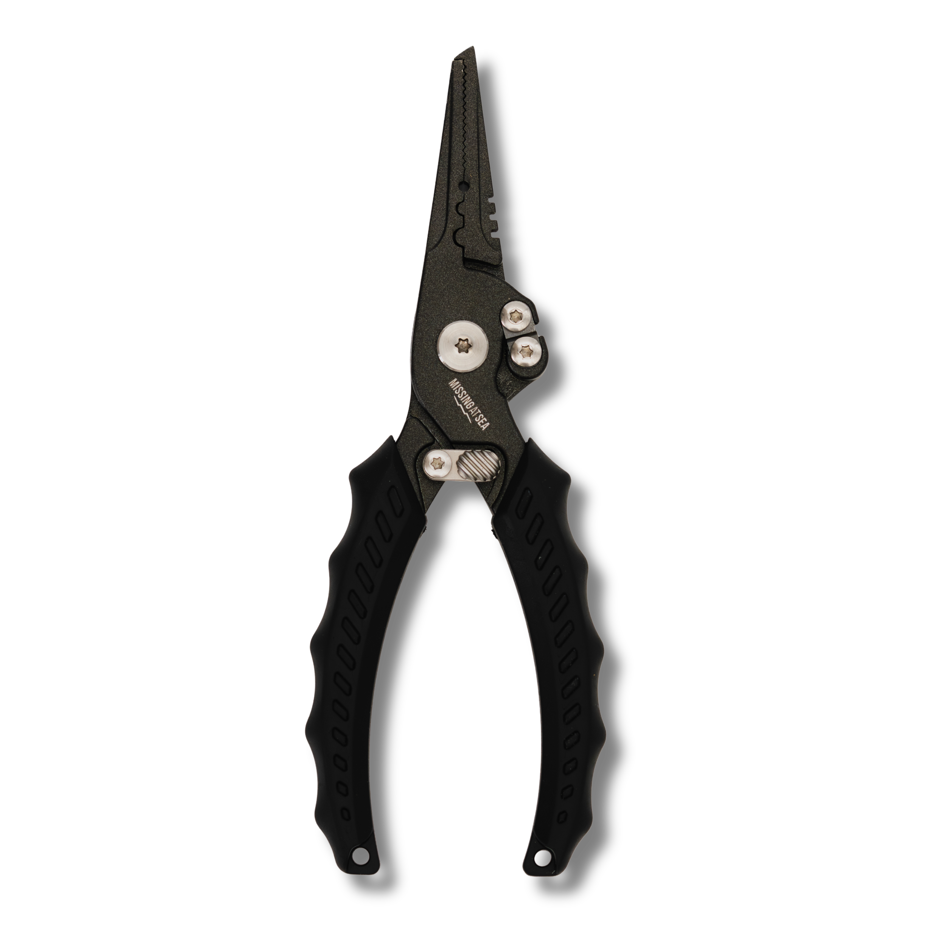 missing at sea black pliers front view 