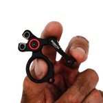 male hand holding missing at sea line cutters to show scale