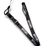Black lanyard with white 'Death Baits' branding
