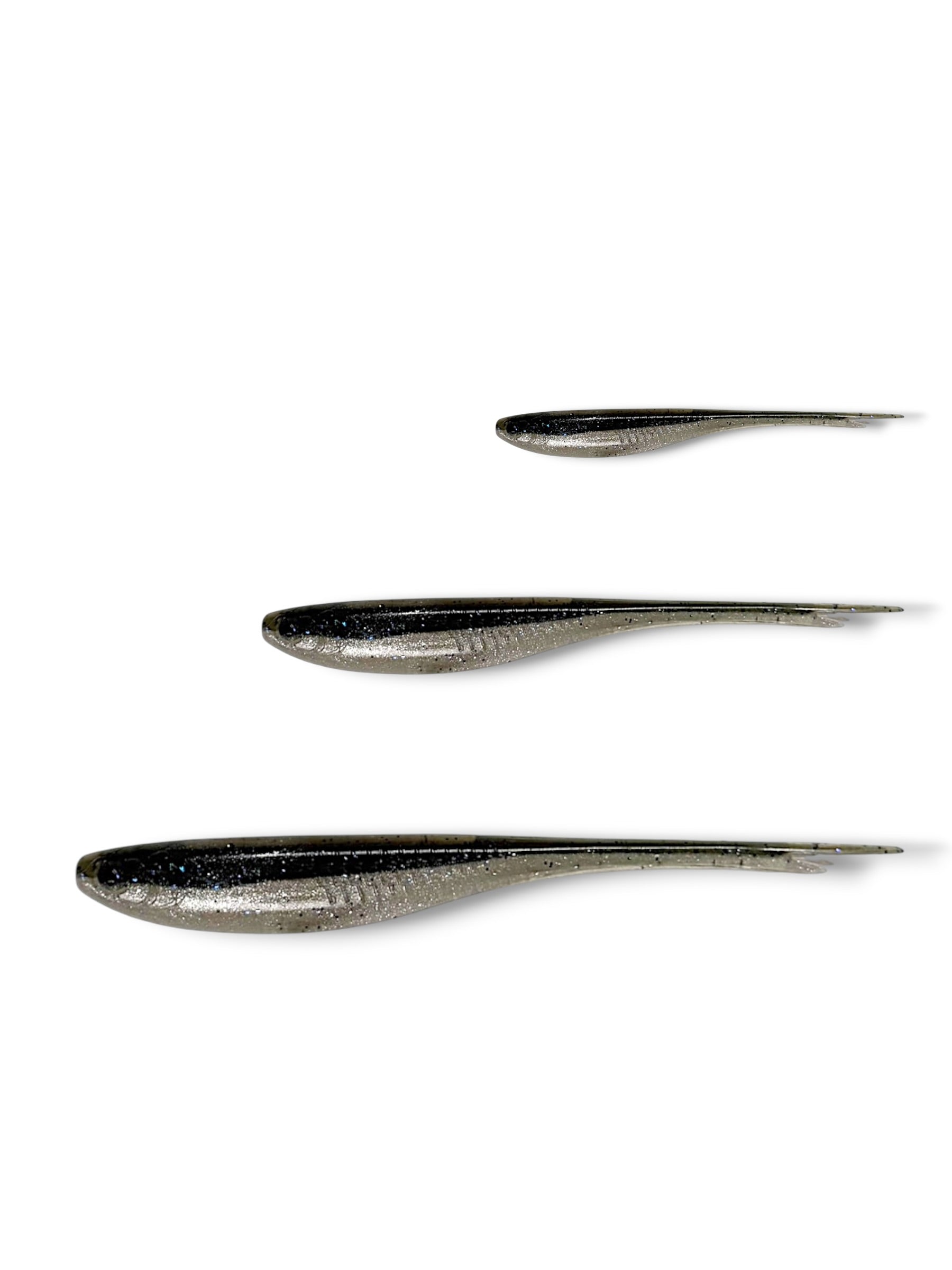 7 inch, 5 inch, 3 inch, jerk shad soft plastic lure for barra, jacks, jew fish, perch, flathead, bream, offshore fish
