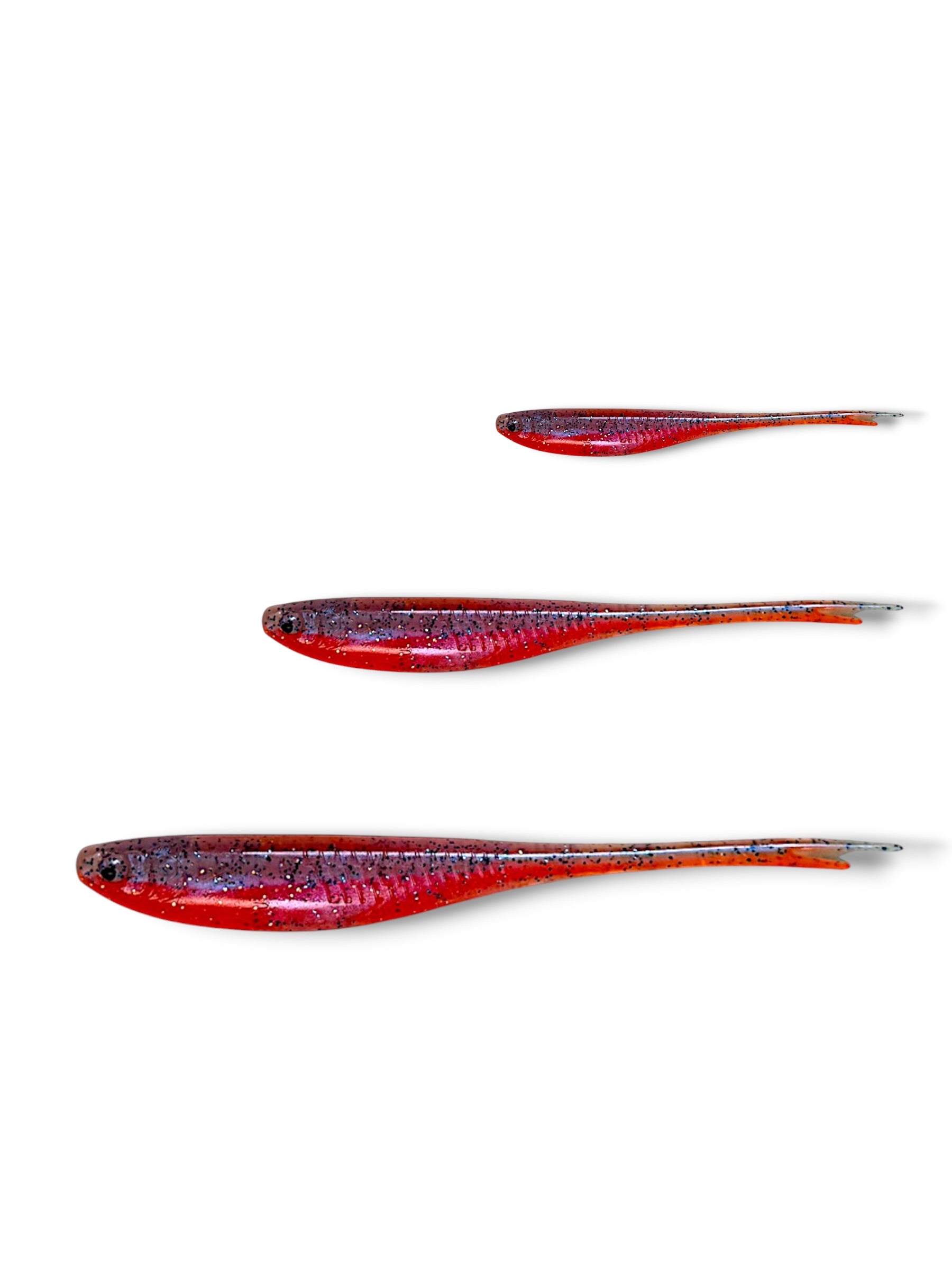 7 inch, 5 inch, 3 inch, jerk shad soft plastic lure for barra, jacks, jew fish, perch, flathead, bream, offshore fish