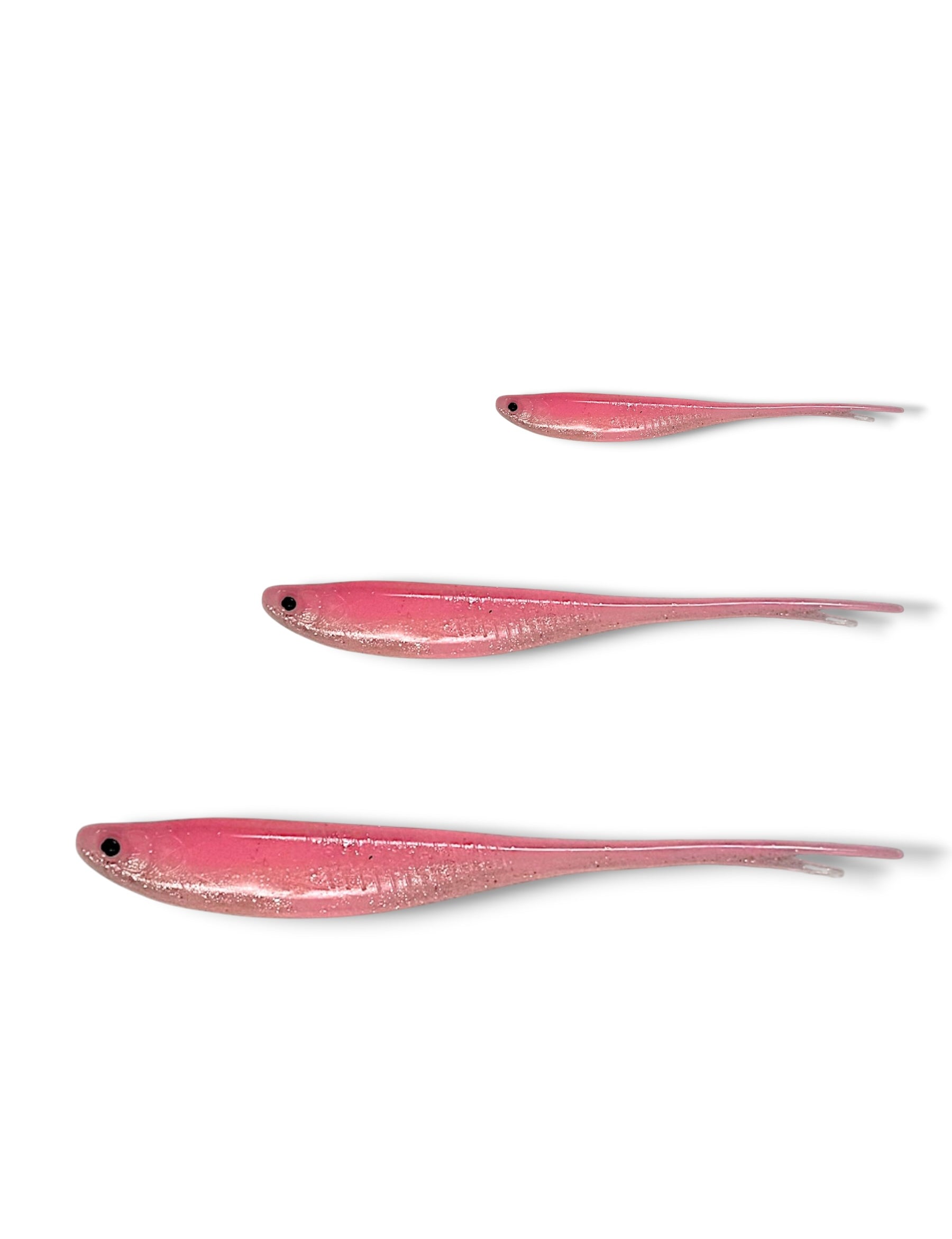 7 inch, 5 inch, 3 inch, jerk shad soft plastic lure for barra, jacks, jew fish, perch, flathead, bream, offshore fish
