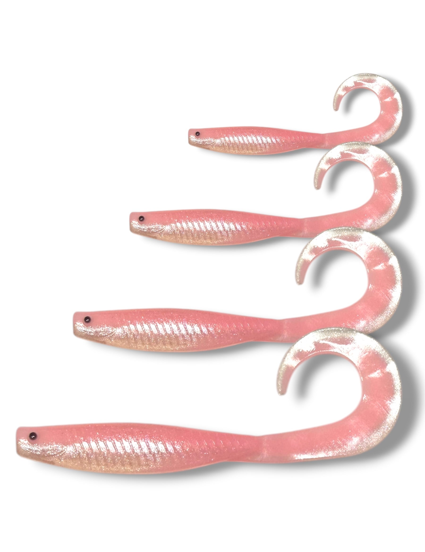7 inch, 5 inch & 3.25 inch grub lure for barra, jacks, jew fish, cod, flathead, bream
