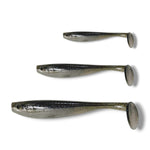 7 inch, 5 inch & 3.25 inch paddle tail for barra, jacks, jew fish, cod
