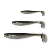 7 inch, 5 inch & 3.25 inch paddle tail for barra, jacks, jew fish, cod
