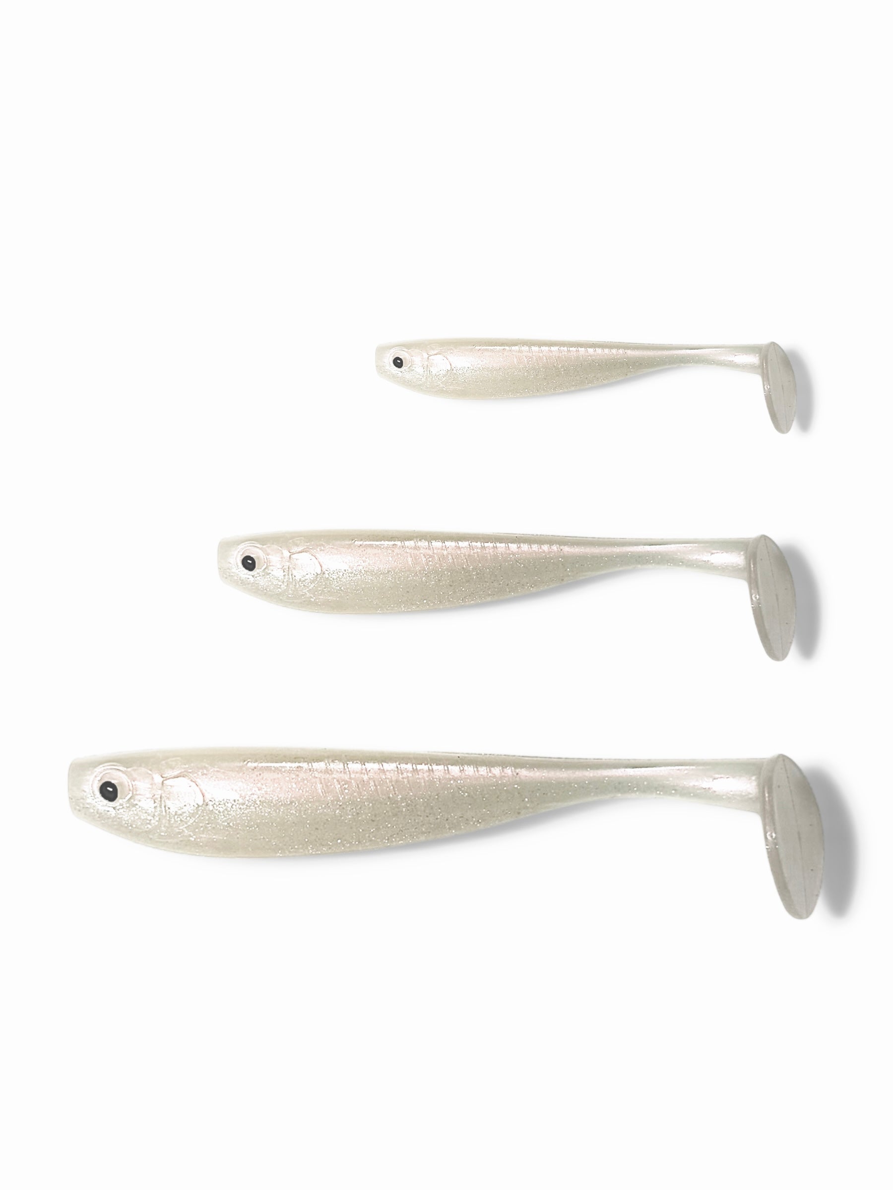 7 inch, 5 inch & 3.25 inch paddle tail for barra, jacks, jew fish, cod
