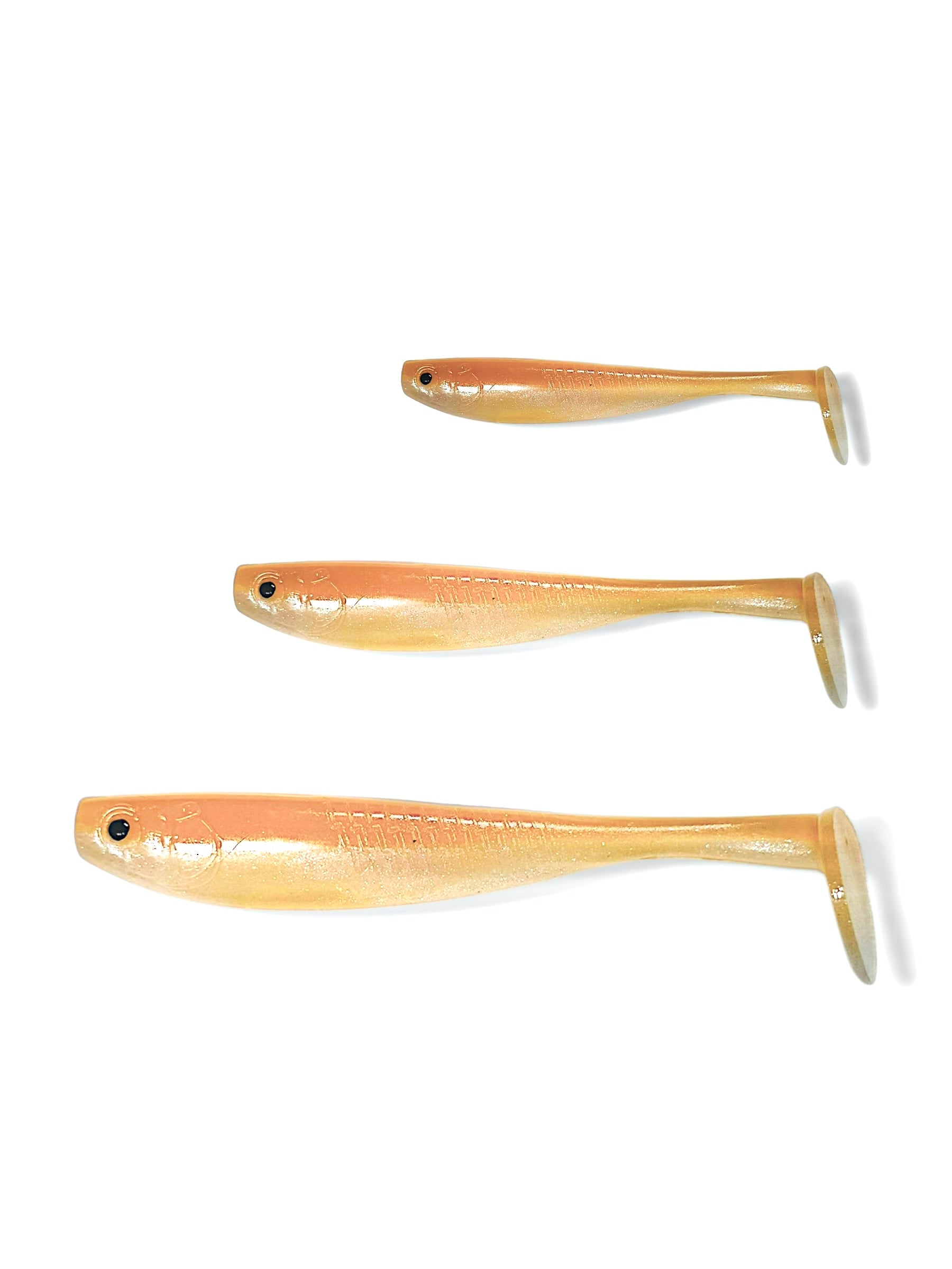 7 inch, 5 inch & 3.25 inch paddle tail for barra, jacks, jew fish, cod
