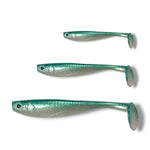 7 inch, 5 inch & 3.25 inch paddle tail for barra, jacks, jew fish, cod