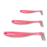 7 inch, 5 inch & 3.25 inch paddle tail for barra, jacks, jew fish, cod
