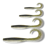 7.5 inch, 5.5 inch, 3.5 inch, 2.5 inch grub tail soft plastic lure for barra, jacks, jew fish, perch, flathead, bream, offshore fish
