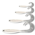 7.5 inch, 5.5 inch, 3.5 inch, 2.5 inch grub tail soft plastic lure for barra, jacks, jew fish, perch, flathead, bream, offshore fish
