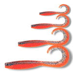 7.5 inch, 5.5 inch, 3.5 inch, 2.5 inch grub tail soft plastic lure for barra, jacks, jew fish, perch, flathead, bream, offshore fish
