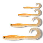 7.5 inch, 5.5 inch, 3.5 inch, 2.5 inch grub tail soft plastic lure for barra, jacks, jew fish, perch, flathead, bream, offshore fish
