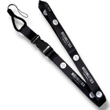 Black lanyard with white 'Missing in Sea' branding 